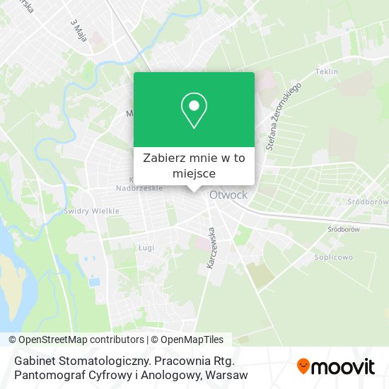 Mapa Gabinet Stomatologiczny. Pracownia Rtg. Pantomograf Cyfrowy i Anologowy