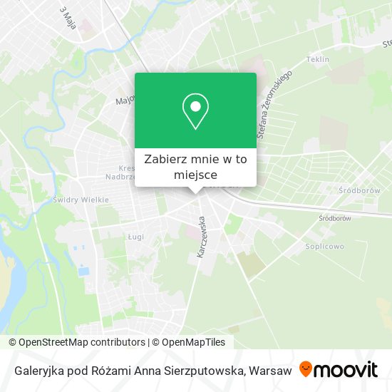 Mapa Galeryjka pod Różami Anna Sierzputowska