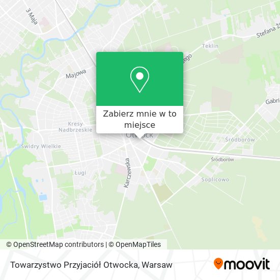 Mapa Towarzystwo Przyjaciół Otwocka