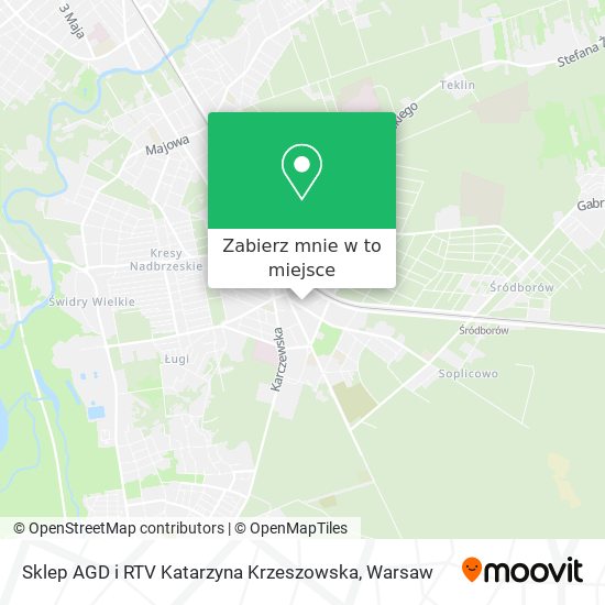 Mapa Sklep AGD i RTV Katarzyna Krzeszowska