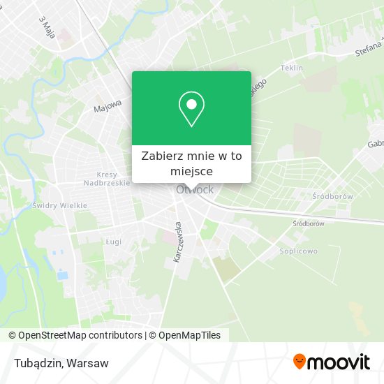 Mapa Tubądzin