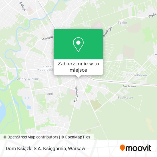 Mapa Dom Książki S.A. Księgarnia