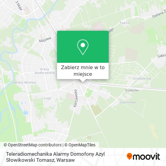 Mapa Teleradiomechanika Alarmy Domofony Azyl Słowikowski Tomasz