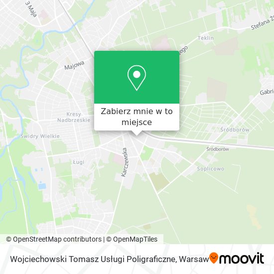 Mapa Wojciechowski Tomasz Usługi Poligraficzne