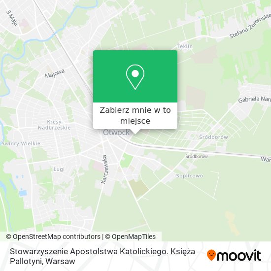 Mapa Stowarzyszenie Apostolstwa Katolickiego. Księża Pallotyni