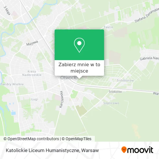 Mapa Katolickie Liceum Humanistyczne