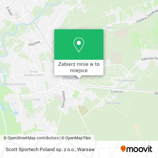 Mapa Scott Sportech Poland sp. z o.o.