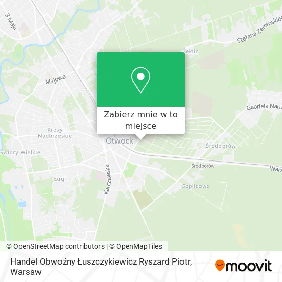Mapa Handel Obwoźny Łuszczykiewicz Ryszard Piotr