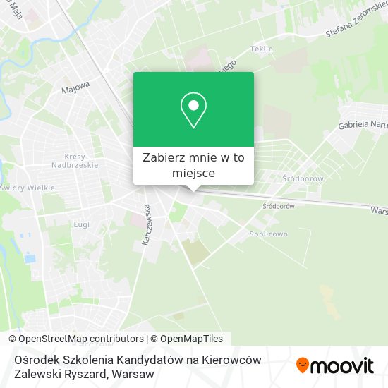 Mapa Ośrodek Szkolenia Kandydatów na Kierowców Zalewski Ryszard