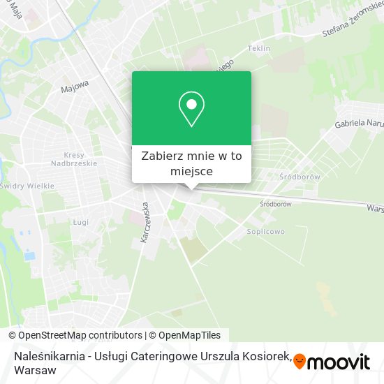 Mapa Naleśnikarnia - Usługi Cateringowe Urszula Kosiorek