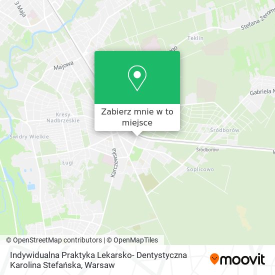 Mapa Indywidualna Praktyka Lekarsko- Dentystyczna Karolina Stefańska