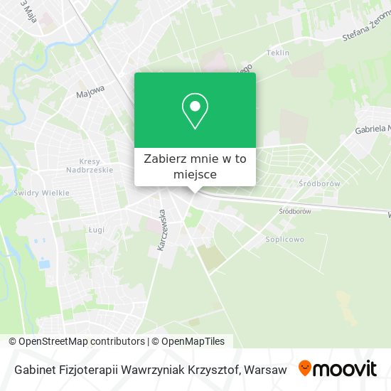 Mapa Gabinet Fizjoterapii Wawrzyniak Krzysztof