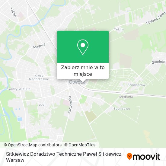 Mapa Sitkiewicz Doradztwo Techniczne Paweł Sitkiewicz