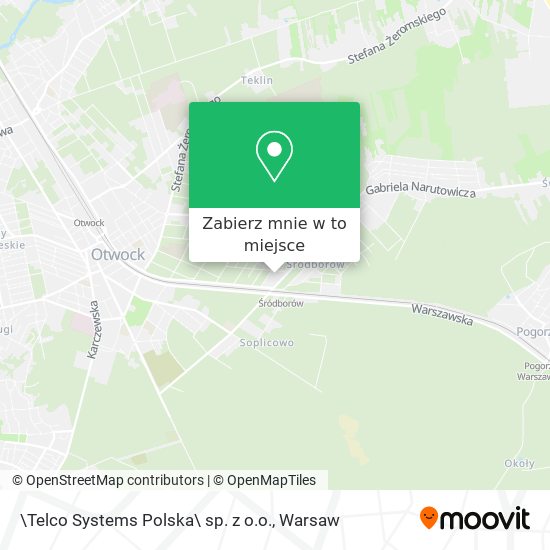 Mapa \Telco Systems Polska\ sp. z o.o.