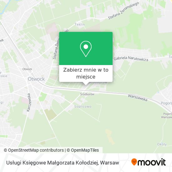 Mapa Usługi Księgowe Małgorzata Kołodziej