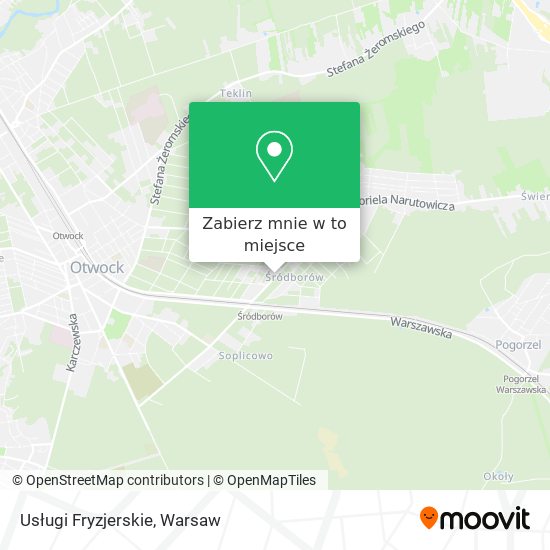 Mapa Usługi Fryzjerskie