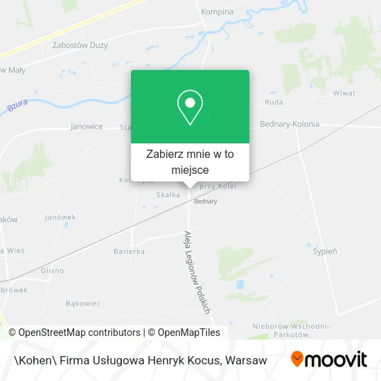 Mapa \Kohen\ Firma Usługowa Henryk Kocus