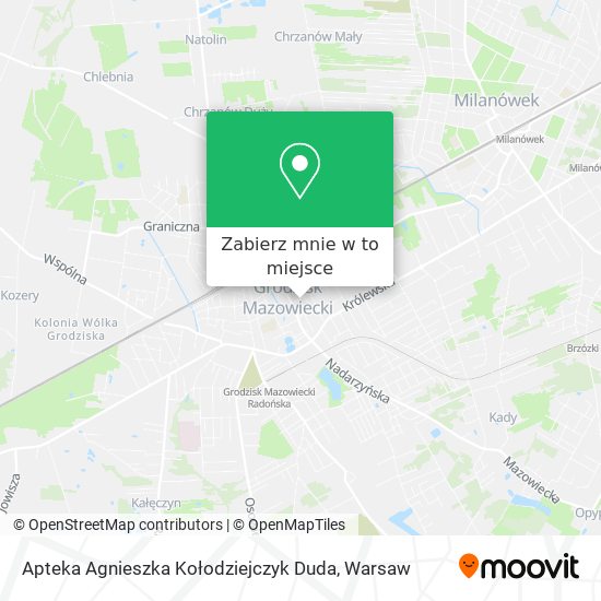 Mapa Apteka Agnieszka Kołodziejczyk Duda