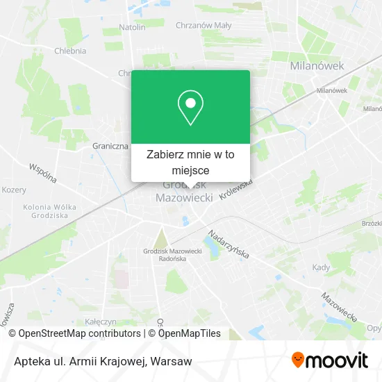 Mapa Apteka ul. Armii Krajowej