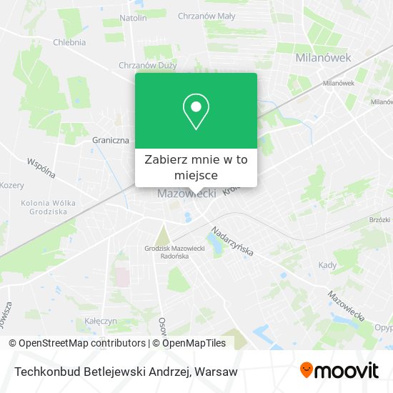 Mapa Techkonbud Betlejewski Andrzej