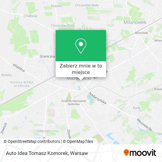 Mapa Auto Idea Tomasz Komorek