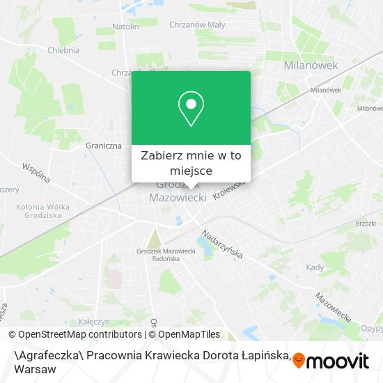 Mapa \Agrafeczka\ Pracownia Krawiecka Dorota Łapińska