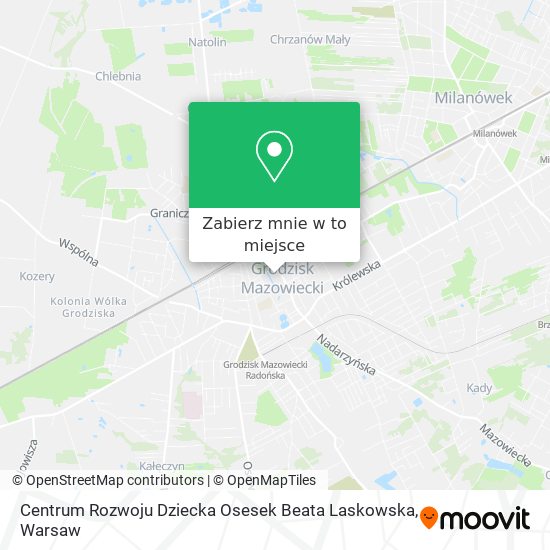 Mapa Centrum Rozwoju Dziecka Osesek Beata Laskowska