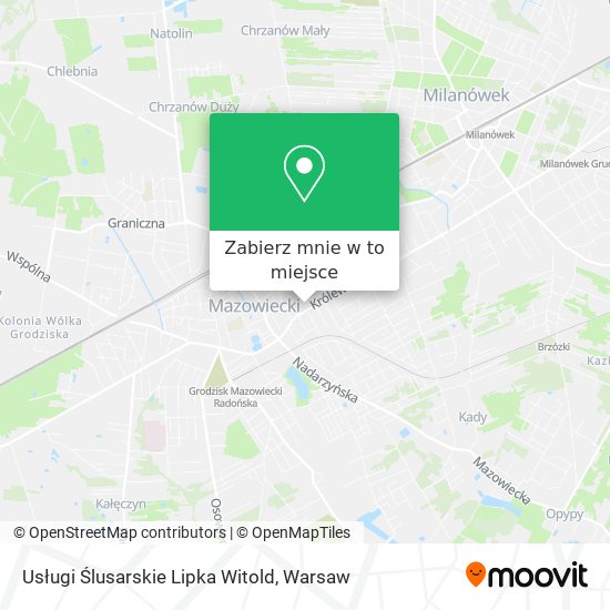 Mapa Usługi Ślusarskie Lipka Witold