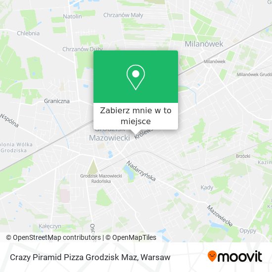 Mapa Crazy Piramid Pizza Grodzisk Maz