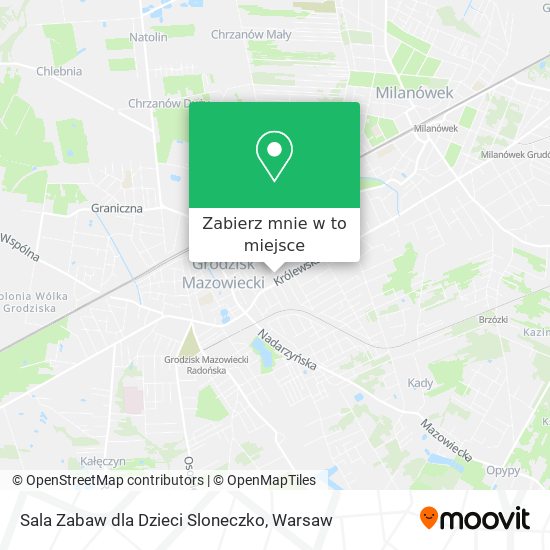 Mapa Sala Zabaw dla Dzieci Sloneczko