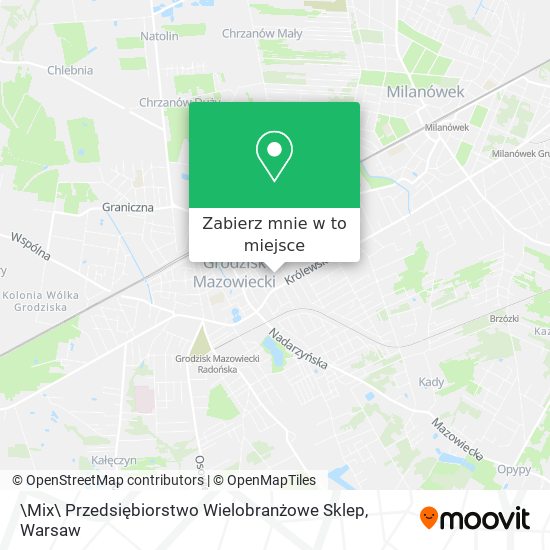 Mapa \Mix\ Przedsiębiorstwo Wielobranżowe Sklep