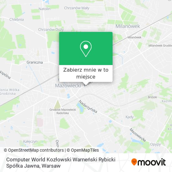 Mapa Computer World Kozłowski Warneński Rybicki Spółka Jawna