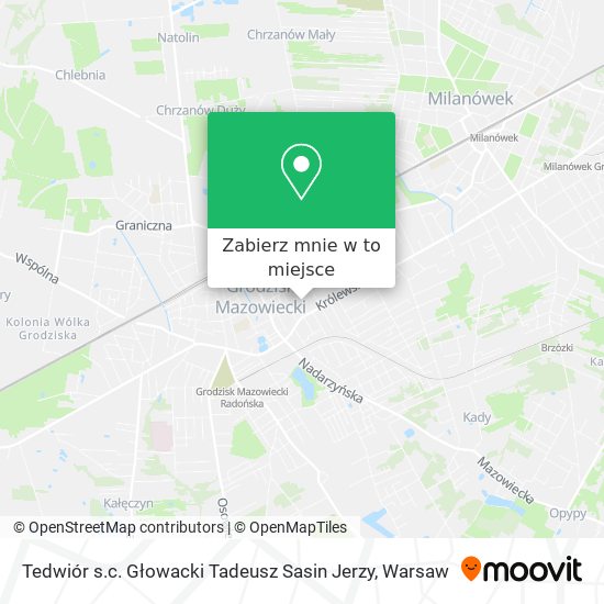 Mapa Tedwiór s.c. Głowacki Tadeusz Sasin Jerzy