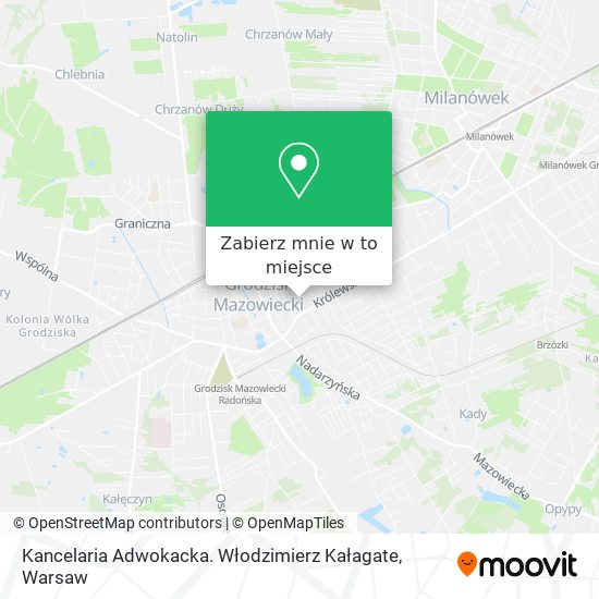 Mapa Kancelaria Adwokacka. Włodzimierz Kałagate