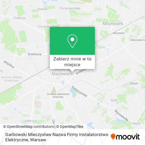 Mapa Garbowski Mieczysław Nazwa Firmy Instalatorstwo Elektryczne