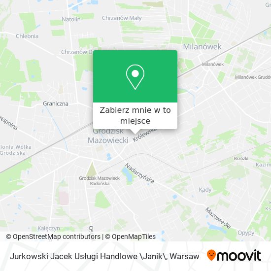 Mapa Jurkowski Jacek Usługi Handlowe \Janik\