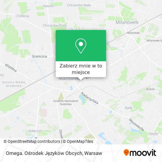 Mapa Omega. Ośrodek Języków Obcych