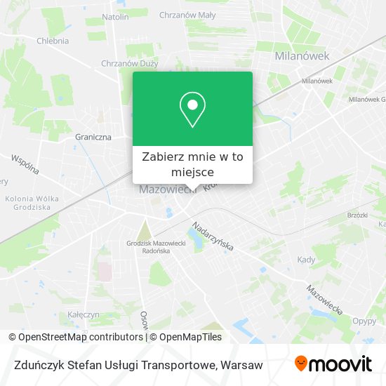 Mapa Zduńczyk Stefan Usługi Transportowe