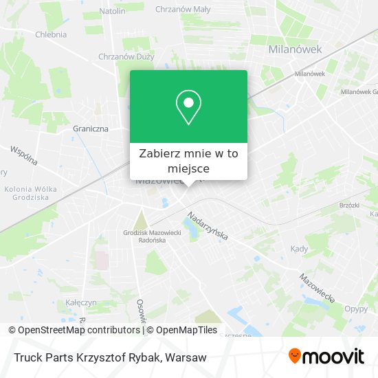 Mapa Truck Parts Krzysztof Rybak