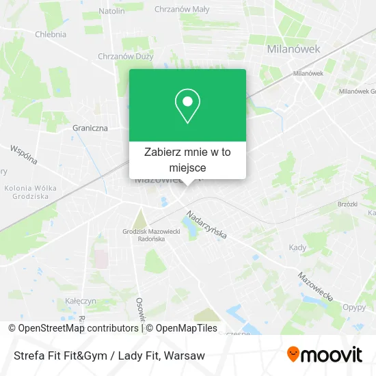 Mapa Strefa Fit Fit&Gym / Lady Fit