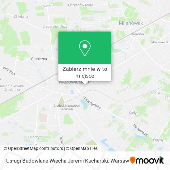 Mapa Usługi Budowlane Wiecha Jeremi Kucharski