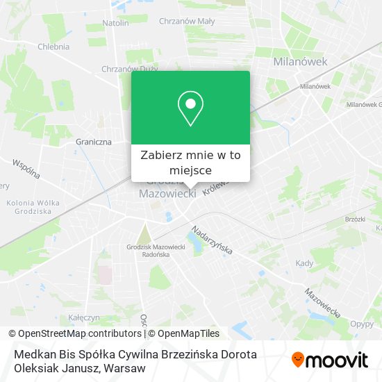 Mapa Medkan Bis Spółka Cywilna Brzezińska Dorota Oleksiak Janusz