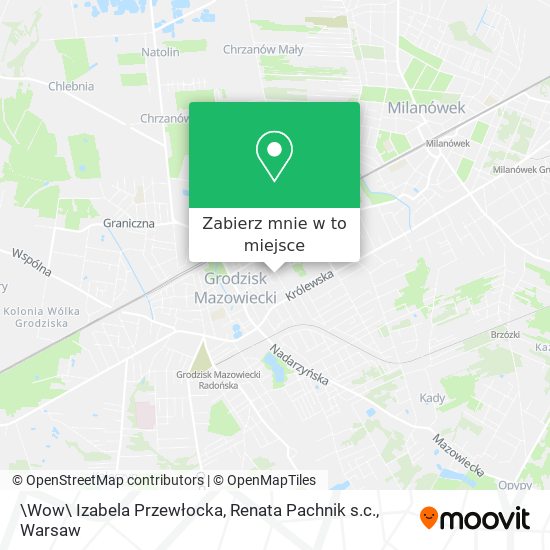 Mapa \Wow\ Izabela Przewłocka, Renata Pachnik s.c.