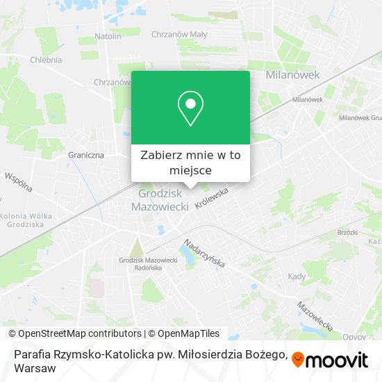 Mapa Parafia Rzymsko-Katolicka pw. Miłosierdzia Bożego