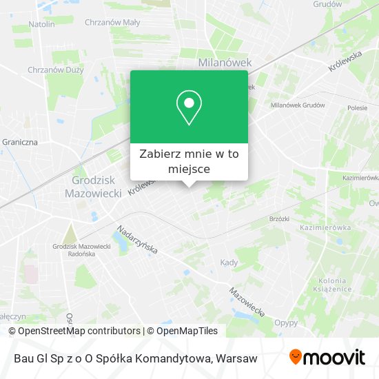 Mapa Bau Gl Sp z o O Spółka Komandytowa