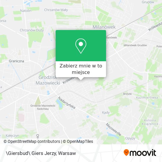 Mapa \Giersbud\ Giers Jerzy