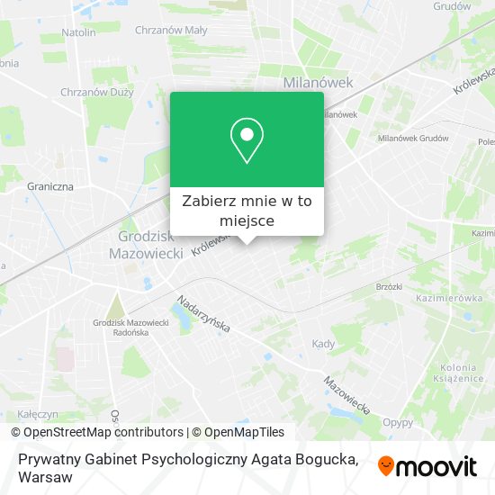 Mapa Prywatny Gabinet Psychologiczny Agata Bogucka