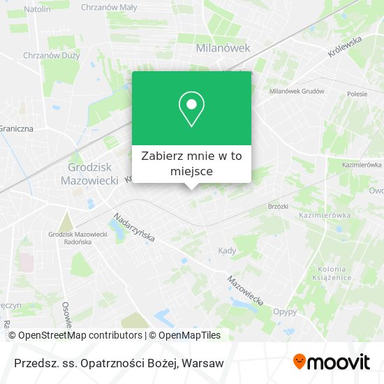 Mapa Przedsz. ss. Opatrzności Bożej