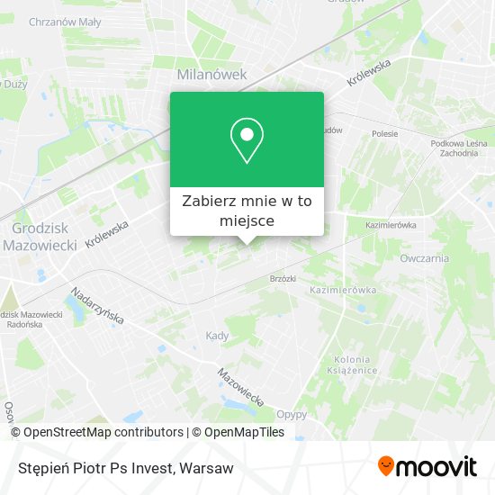 Mapa Stępień Piotr Ps Invest