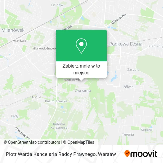 Mapa Piotr Warda Kancelaria Radcy Prawnego